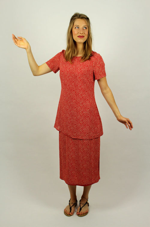 Vintage-Kleid-Punkte