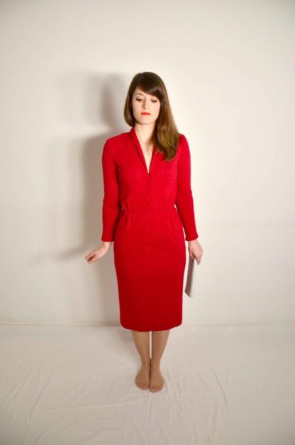 Rotes Uli Richter Designer Kleid