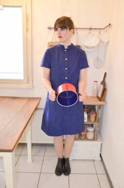 Blaues Vintage Kleid