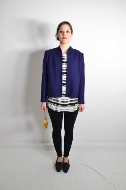 Vintage Jacke Damen Blau