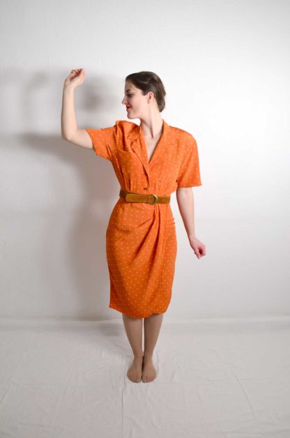 Vintage Kleid Orange