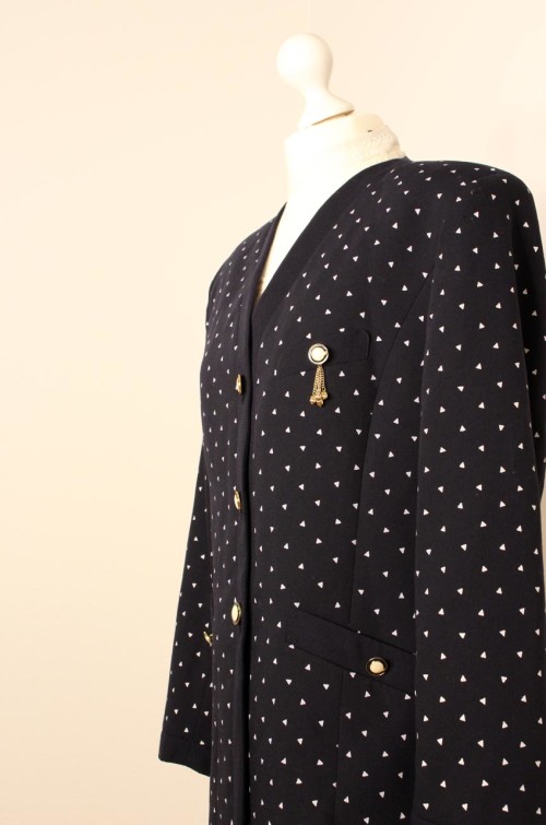 vintage-blazer-dunkelblau