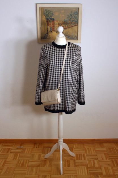 vintage-pullover-damen-kariert