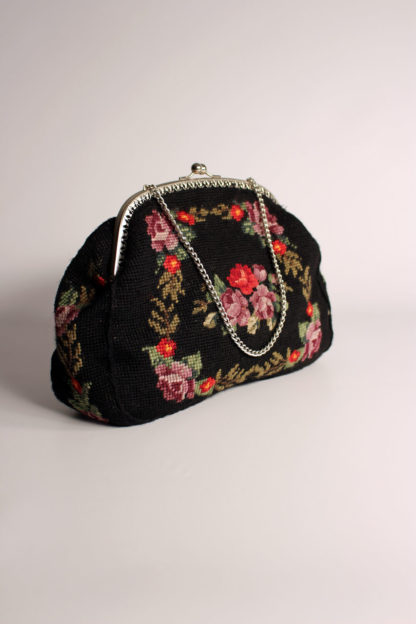 vintage-handtasche-blumenmuster