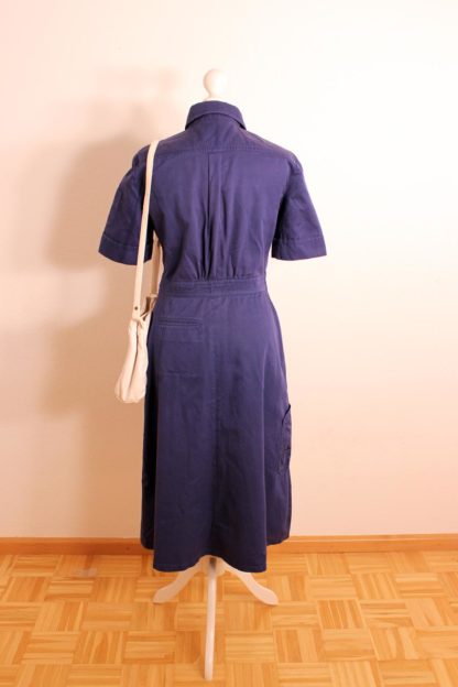 blaues vintage kleid