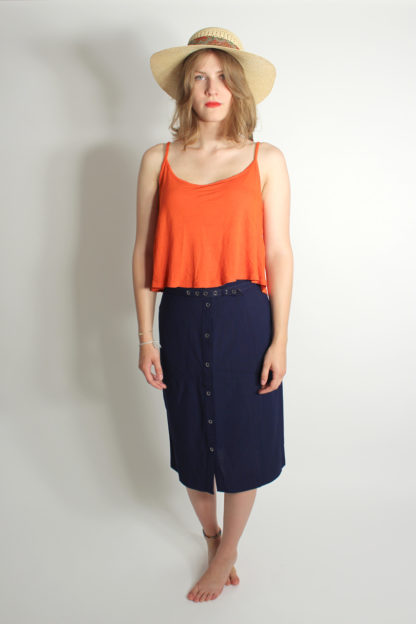 damen-rock-blau