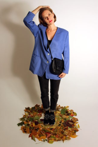 vintage-blazer-mittelblau