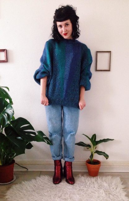 Vintage-Pullover-Handarbeit