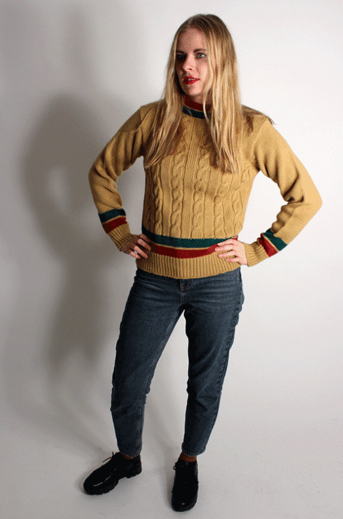 vintage-pullover-senfgelb