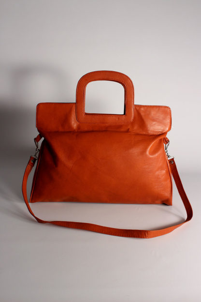 Vintage-Handtasche-braun
