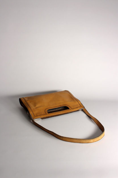 Vintage-Handtasche-braun