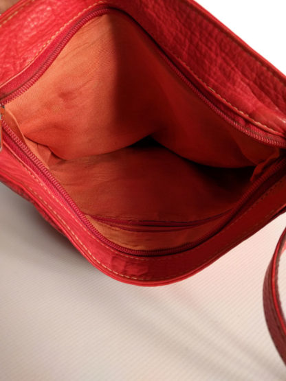 Vintage-Handtasche-rot