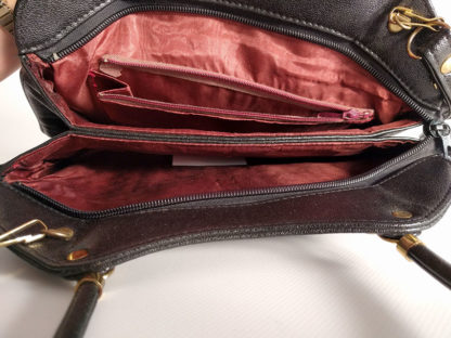 Vintage-Handtasche-schwarz