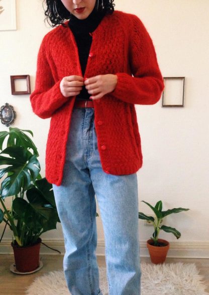 Vintage-Strickjacke