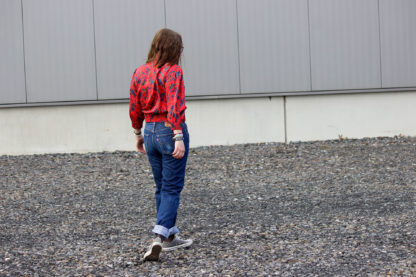 Second-Hand-Bluse-Rot