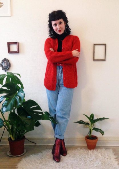 Vintage-Strickjacke