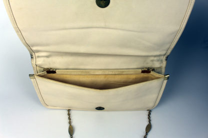 Vintage-Handtasche-weiß