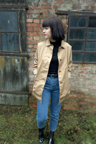 Vintage-Jacke-Beige