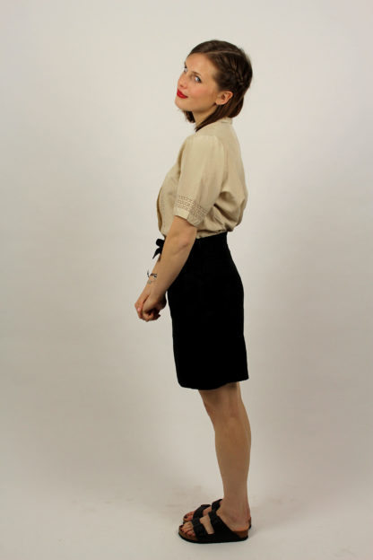 Vintage-Coulotte-schwarz