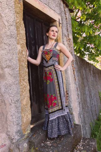 Vintage-Maxikleid