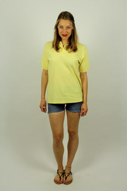 Vintage-Poloshirt-gelb