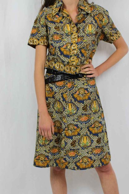 Bluse Rock bunt