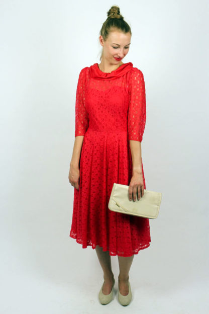 Kleid Midi Rot