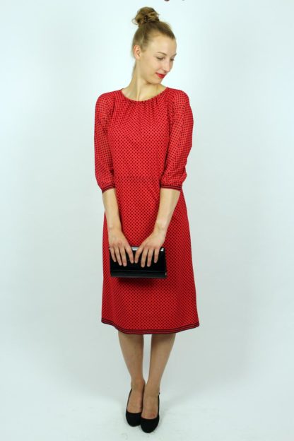 Kleid Rot Dots