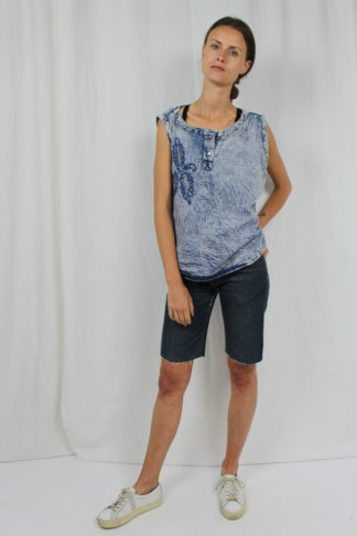 Vintage Top blau