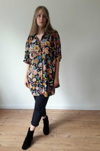 Vintage Bluse Printmuster
