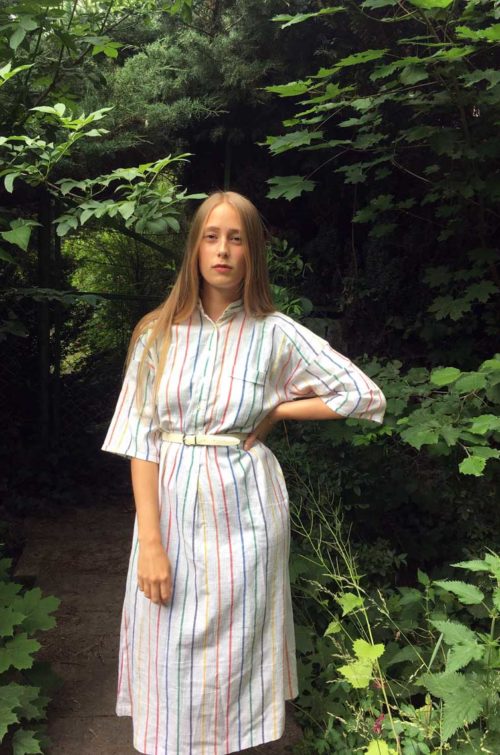 Vintage Streifenkleid