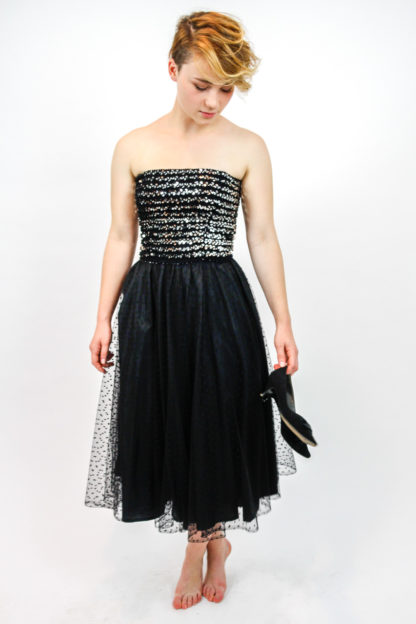 abendkleid schwarz pailetten