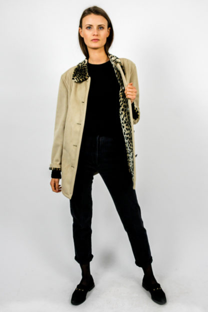 animalprint jacke wildlederotik