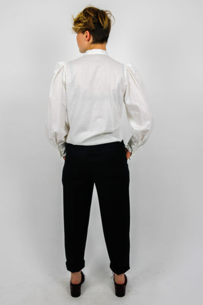 bluse vintage puffärmel