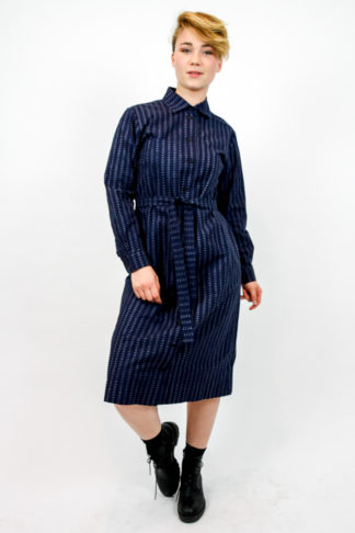 kleid dunkelblau vintage