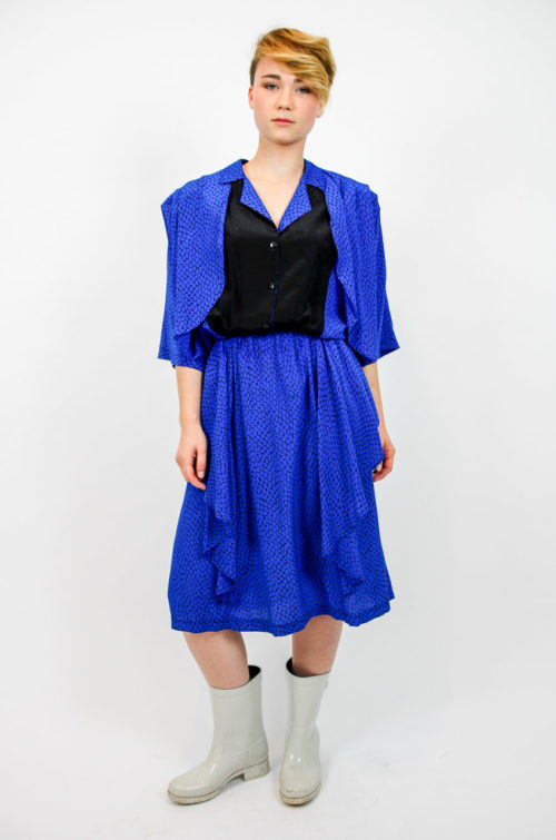 kleid maxi blau