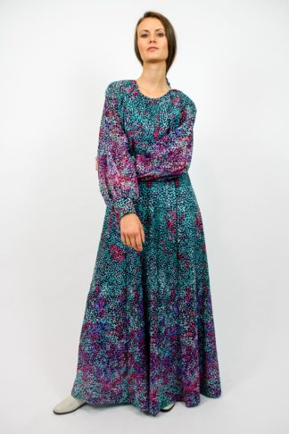 kleid maxi bunt