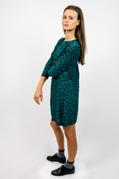 vintage dress petrol