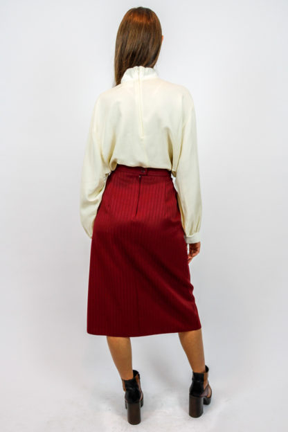vintage skirt red