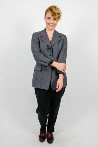 Blazer blau mit muster