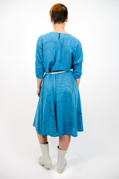 blaues Kleid Secondhand