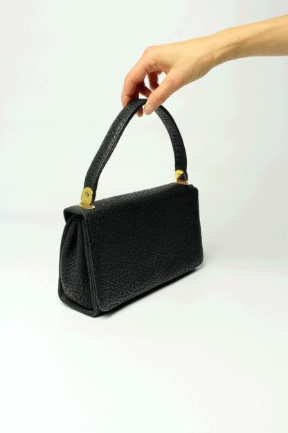 handtasche schwarz geriffelt
