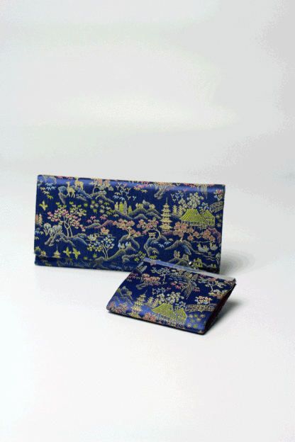 japantäschchen blau muster