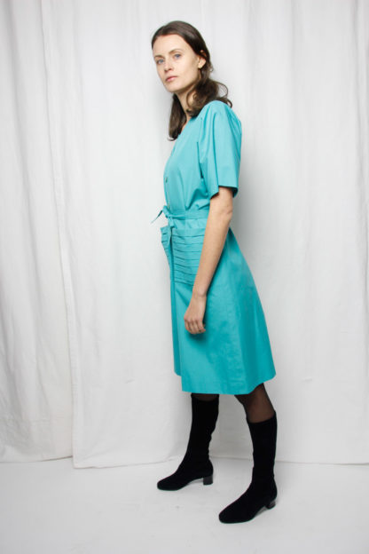 nachhaltig grünblau kurzkleid