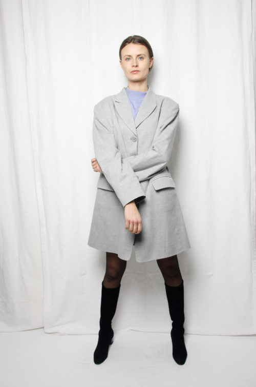 vintage blazer grau