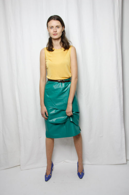 vintage top gelb