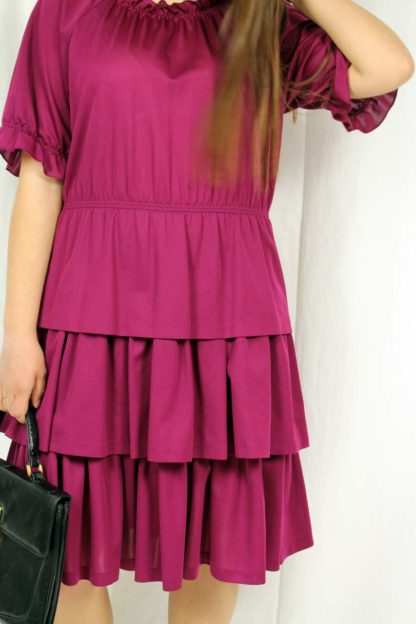 dress pink retro