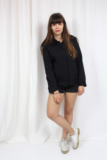 vintage blazer nadelstreifen