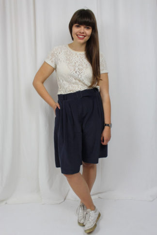 vintage culotte dunkelblau
