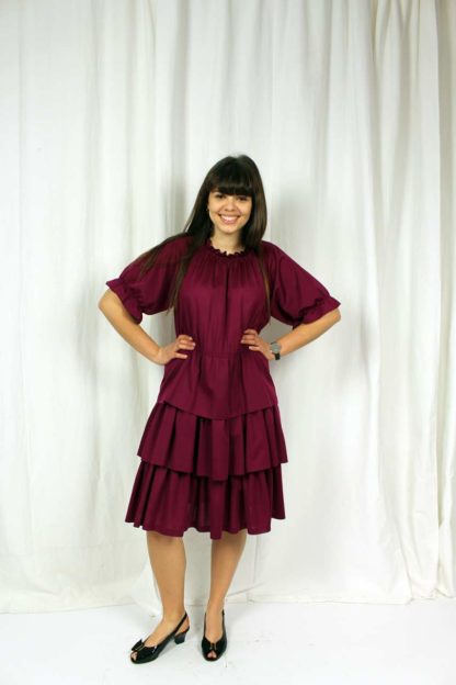 vintage kleid lila